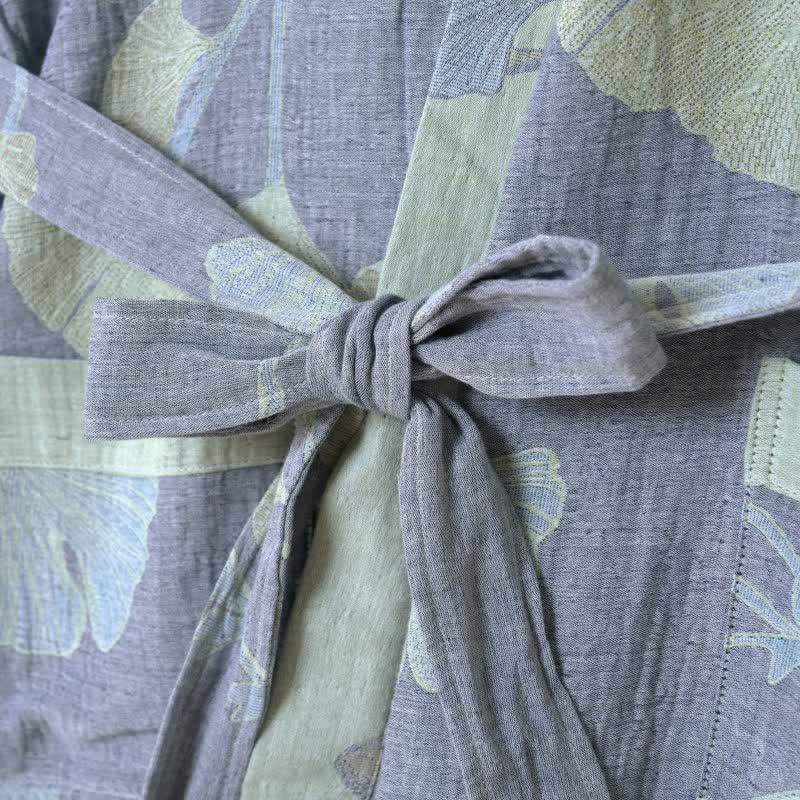 GINKORA Kimono župan z organické bavlny pro každodenní pohodlí
