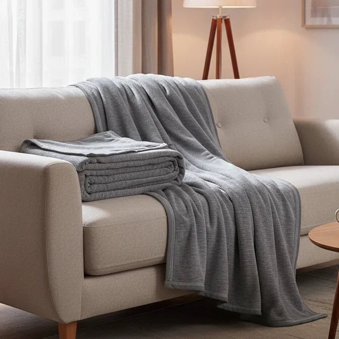 GLACILUX Cooling Blanket With Temperature Regulation For Restful Sleep