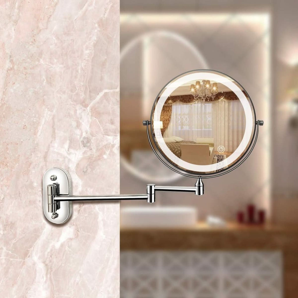 GLAMLITE Vanity LED Lamp With 5x Magnification And Adjustable Lighting