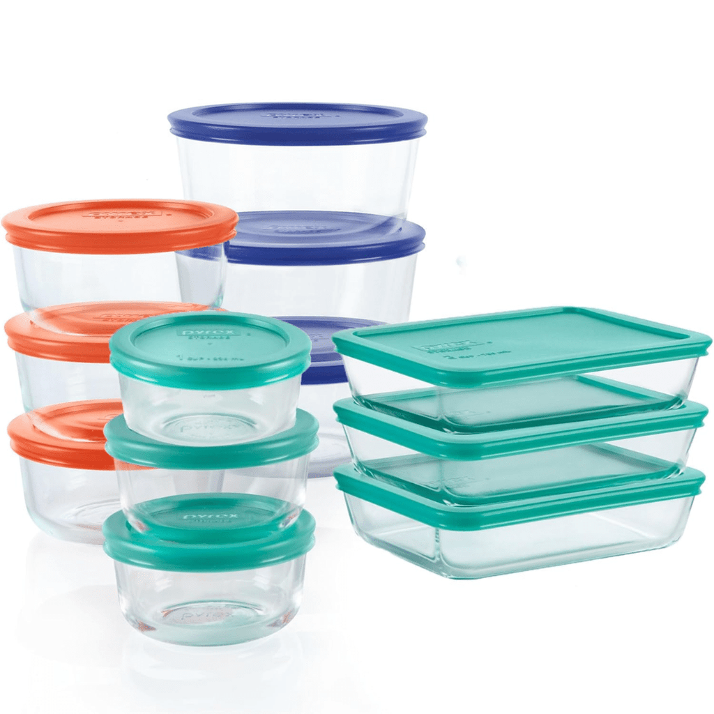 Glassker 12-Piece Glass Storage Set With Airtight Lids
