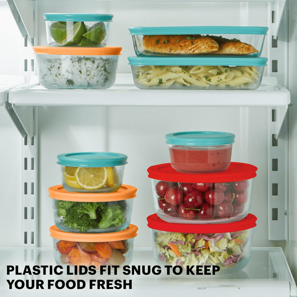 Glassker 12-Piece Glass Storage Set With Airtight Lids