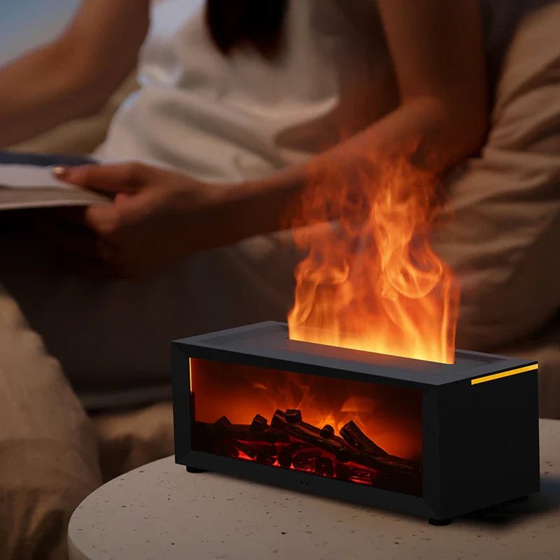 GLOWMIST 4-In-1 Humidifier With Flame Glow For Cozy Home Ambience