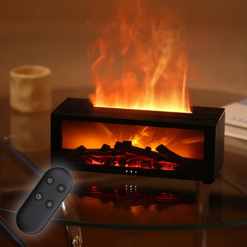 GLOWMIST 4-In-1 Humidifier With Flame Glow For Cozy Home Ambience