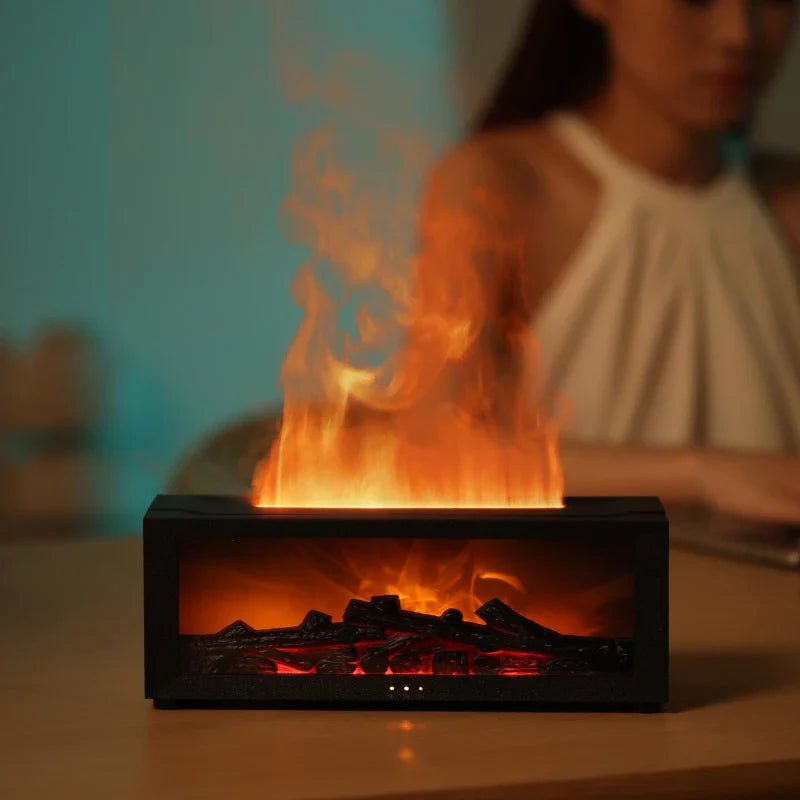 GLOWMIST 4-In-1 Humidifier With Flame Glow For Cozy Home Ambience