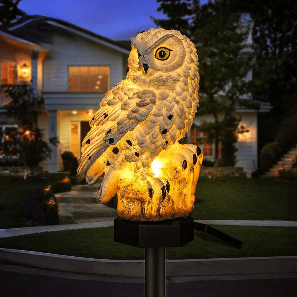 GLOWOWL Soluglelampe til haver, stier og gårdspladser