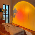 Golden Glow solnedgangslampe med roterende hoved og 16 farver