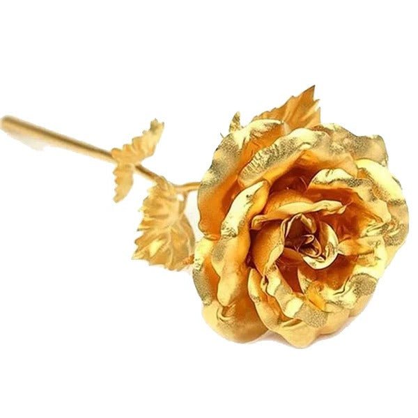 GOLDEVA Handcrafted Gold-Dipped Real Rose For Valentine’s Day Gifts