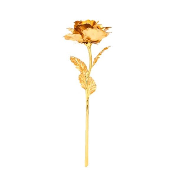 GOLDEVA Handcrafted Gold-Dipped Real Rose For Valentine’s Day Gifts