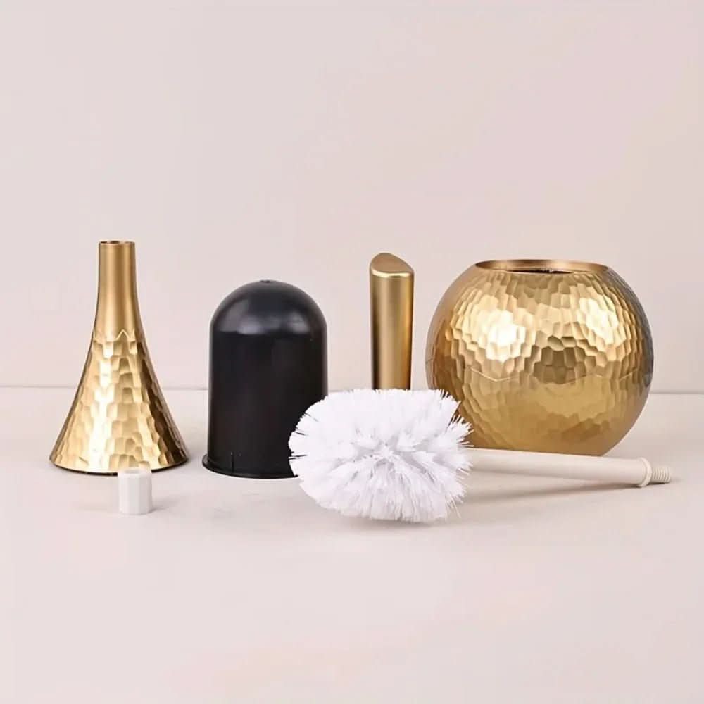 GOLDENLUXE Toilet Brush With Elegant Metallic Finish For Modern Bathrooms