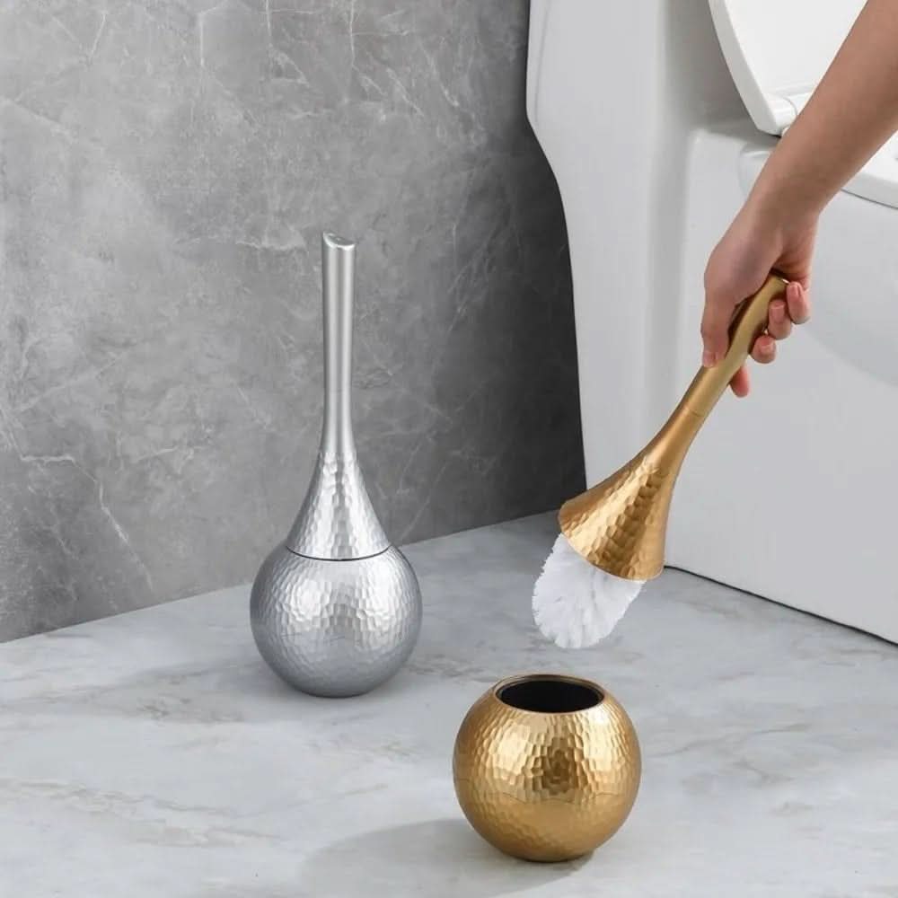 GOLDENLUXE Toilet Brush With Elegant Metallic Finish For Modern Bathrooms