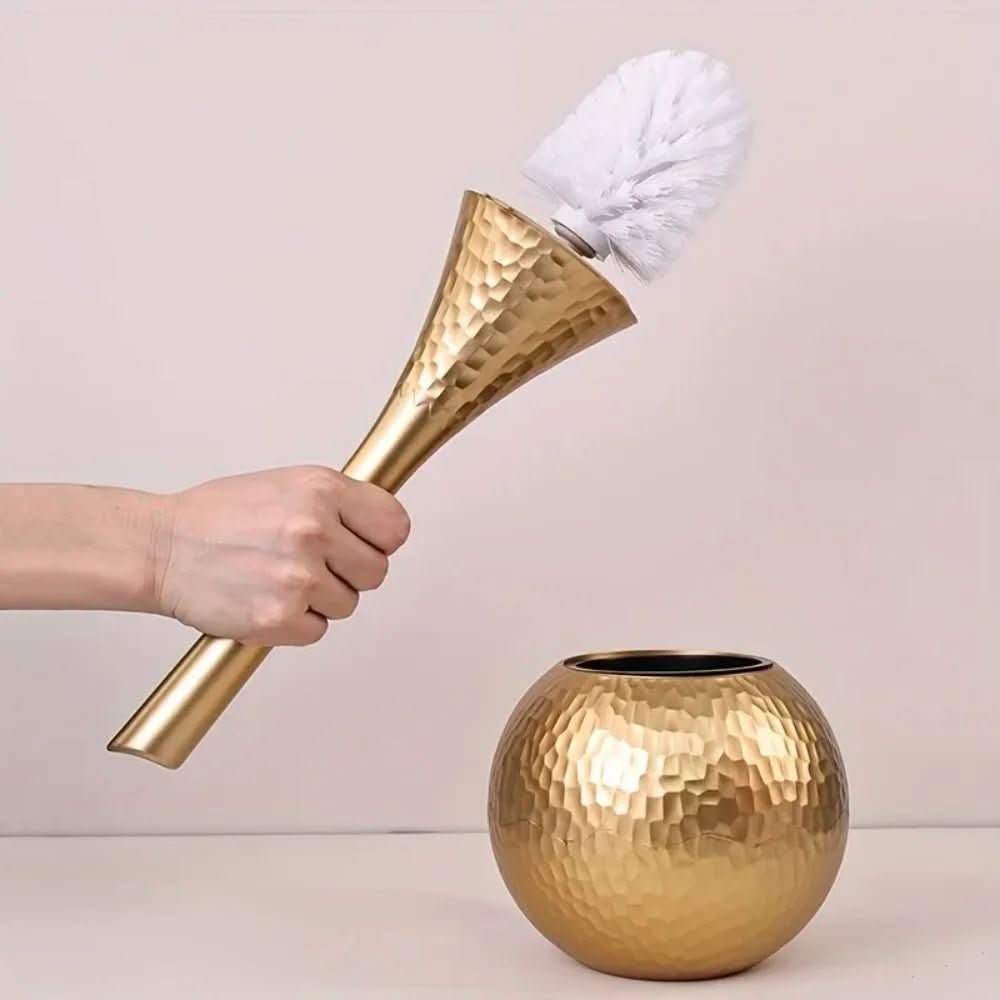 GOLDENLUXE Toilet Brush With Elegant Metallic Finish For Modern Bathrooms