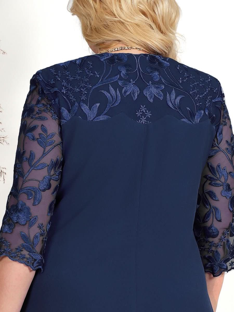 Grace Gala-kjole: Plus size broderet banketkjole