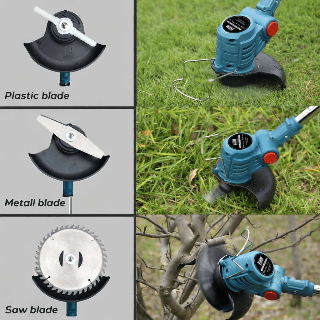 Grassroll 36V ledningsfri trimmer med foldbart design til nem havearbejde