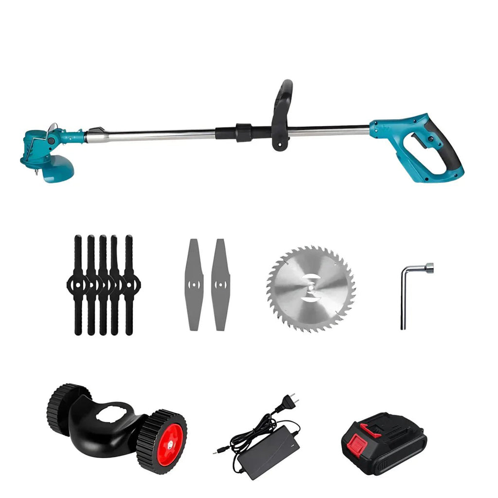 Grassroll 36V ledningsfri trimmer med foldbart design til nem havearbejde