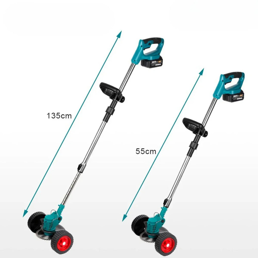 Grassroll 36V ledningsfri trimmer med foldbart design til nem havearbejde