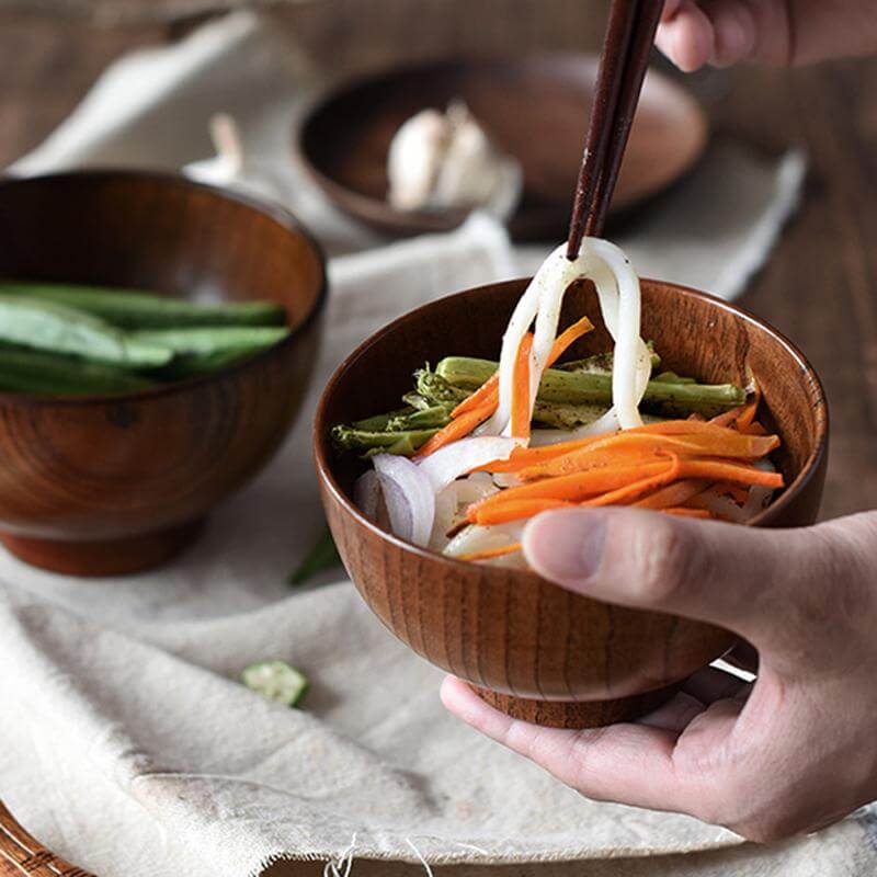 GREENFEAST Eco Friendly Wooden Bowl For Everyday Dining