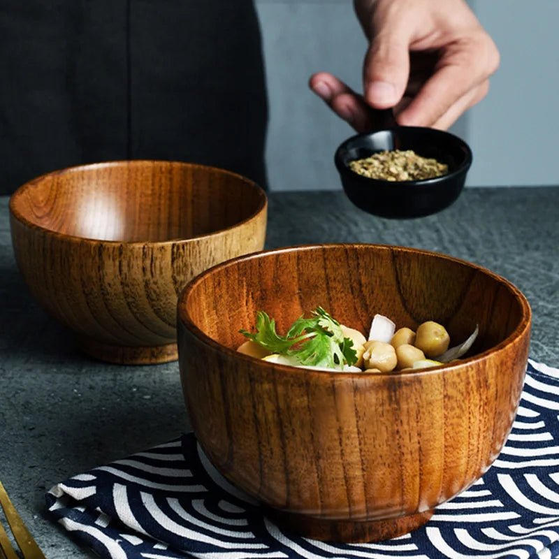 GREENFEAST Eco Friendly Wooden Bowl For Everyday Dining