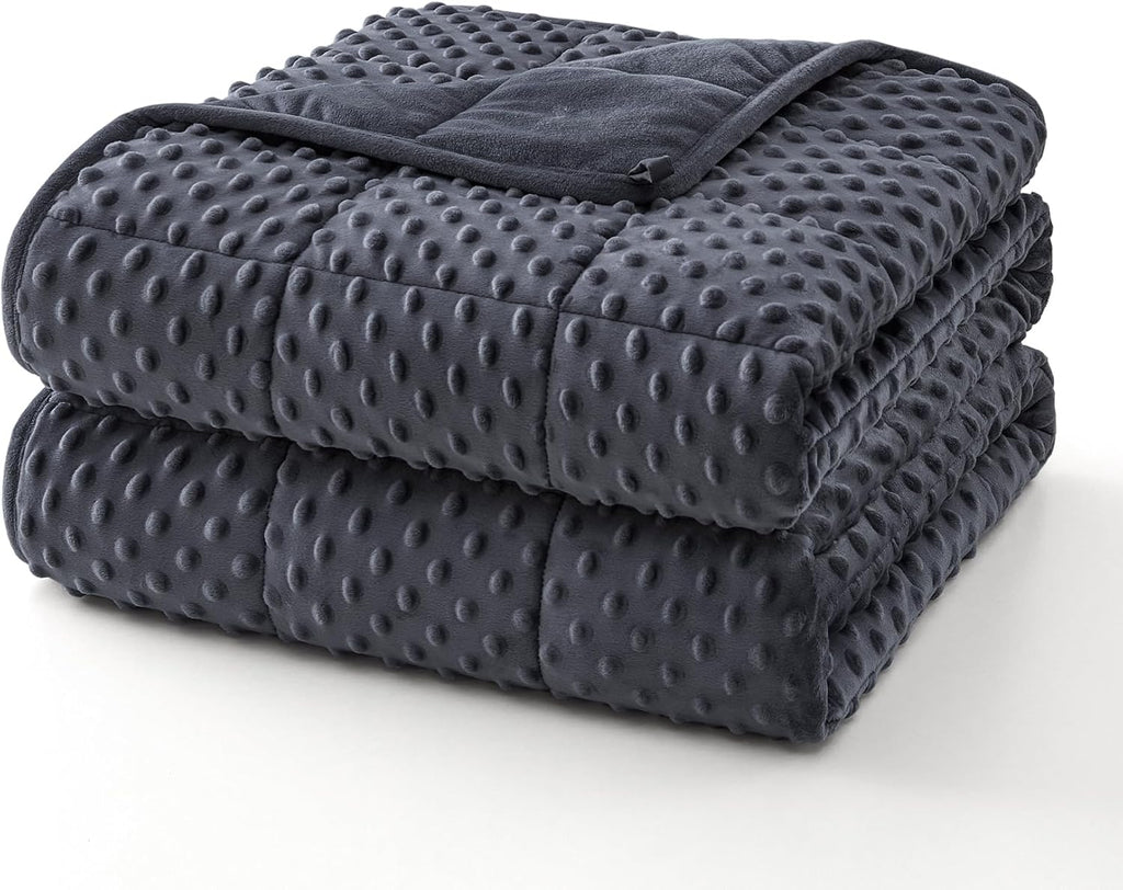 Manta con peso Cozy Comfort de puntos con microfibra refrescante para suavidad en todas las estaciones
