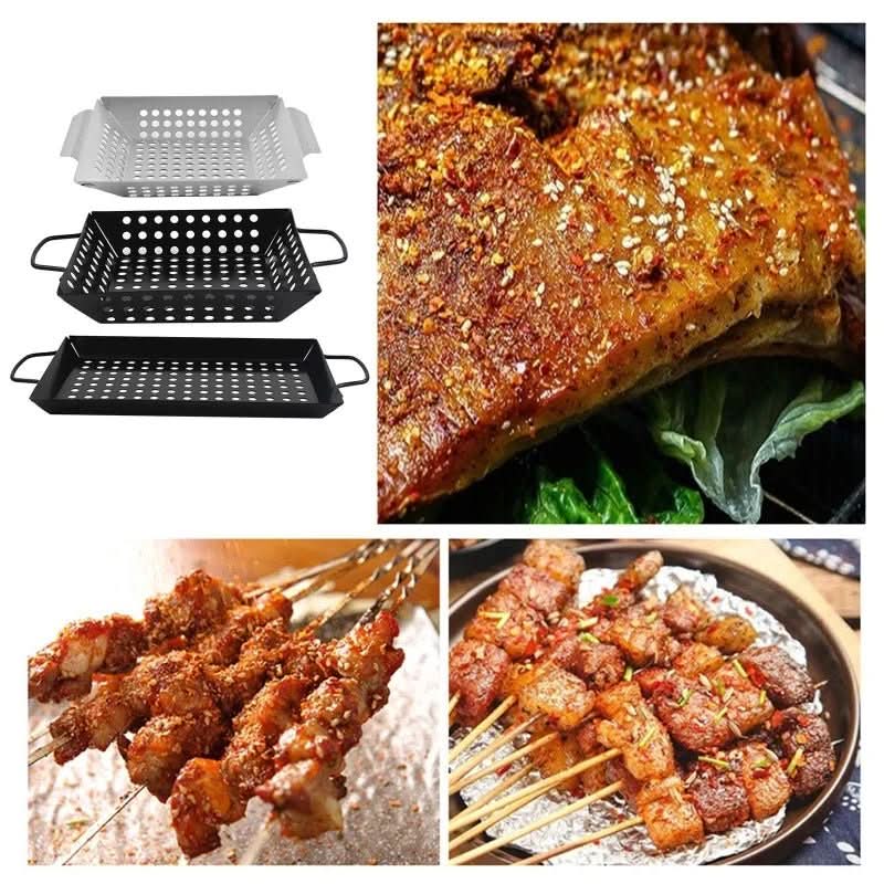 Nepřilnavý grilovací koš pro snadné grilování na vašem BBQ vybavení