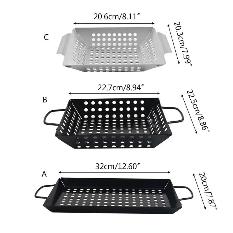Nepřilnavý grilovací koš pro snadné grilování na vašem BBQ vybavení