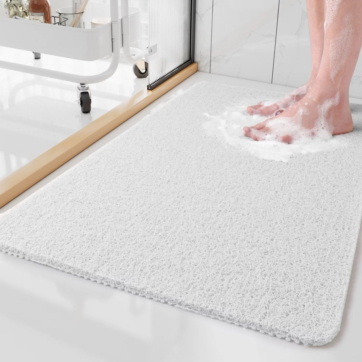 Tapis de Douche Antidérapant GripFlow à Séchage Rapide pour Salles de Bain Plus Sûres
