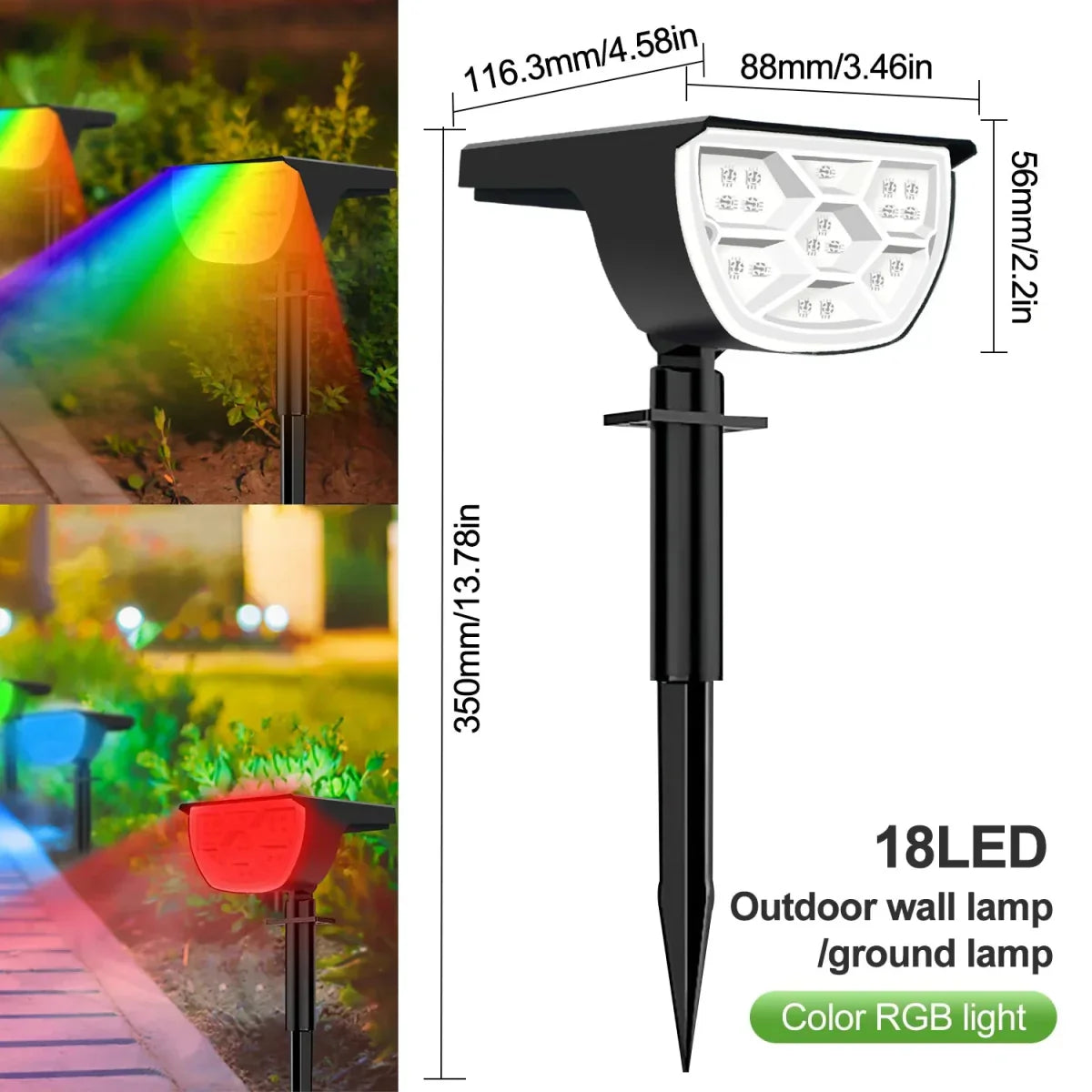 Lumières Paysagères Solaires GROVELUX avec Luminosité Réglable