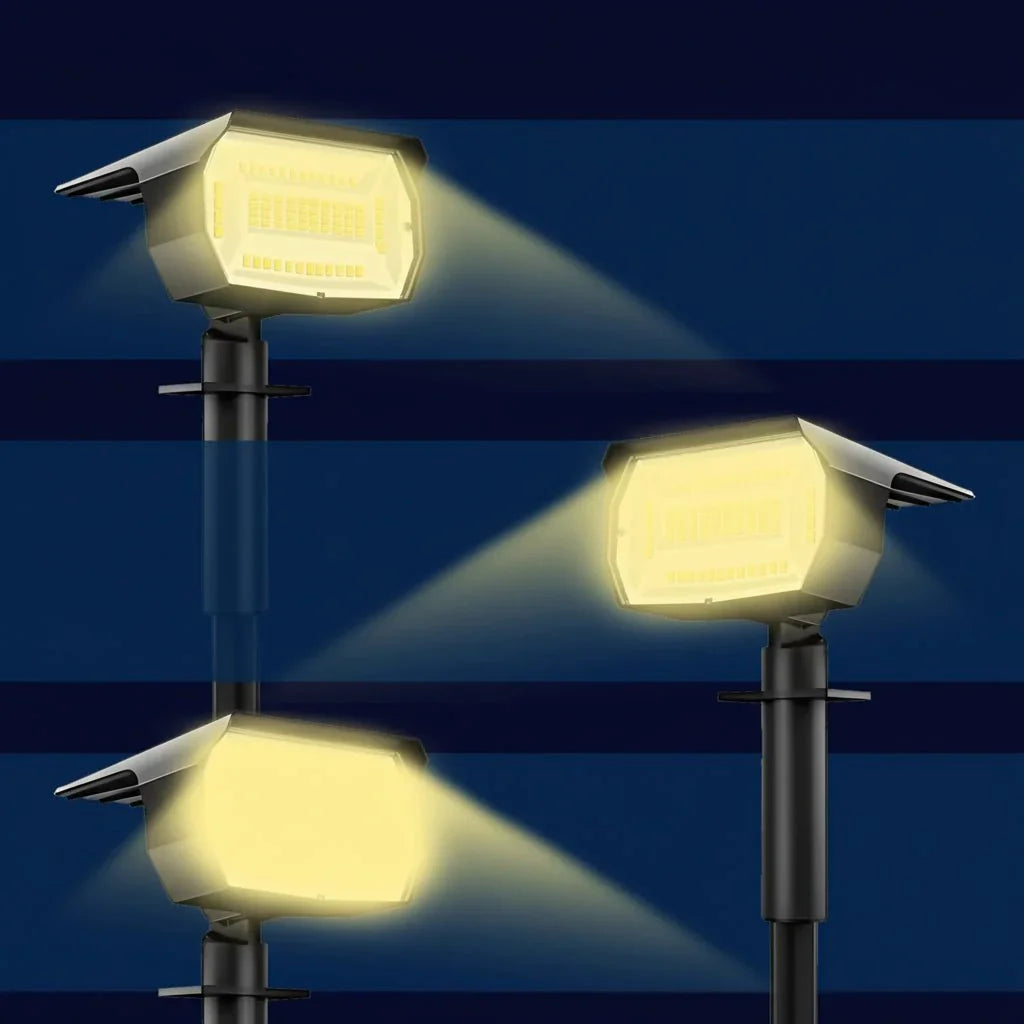 Lumières Paysagères Solaires GROVELUX avec Luminosité Réglable