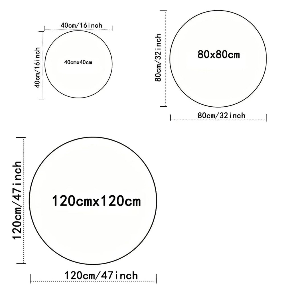 Tapis rond en flanelle confortable GUITARWAVE pour chambres d'enfants, antidérapant et lavable en machine
