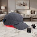 قبعة HairNova ScalpCalm مزودة بإضاءة LED تحت الحمراء لنمو الشعر وعلاج الضوء الأحمر