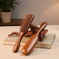 مشط HAIRZEN من خشب الصندل مضاد للكهرباء الساكنة لتدليك فروة الرأس وشعر صحي