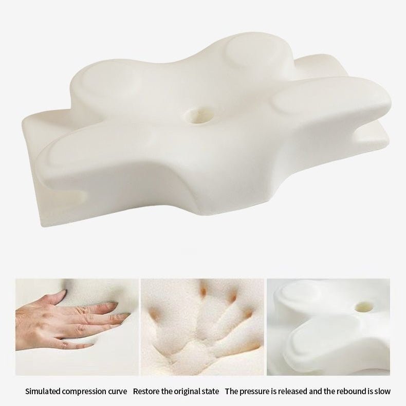 Health Pur Pillow With Contoured Memory Foam For Neck And Shoulder Relief