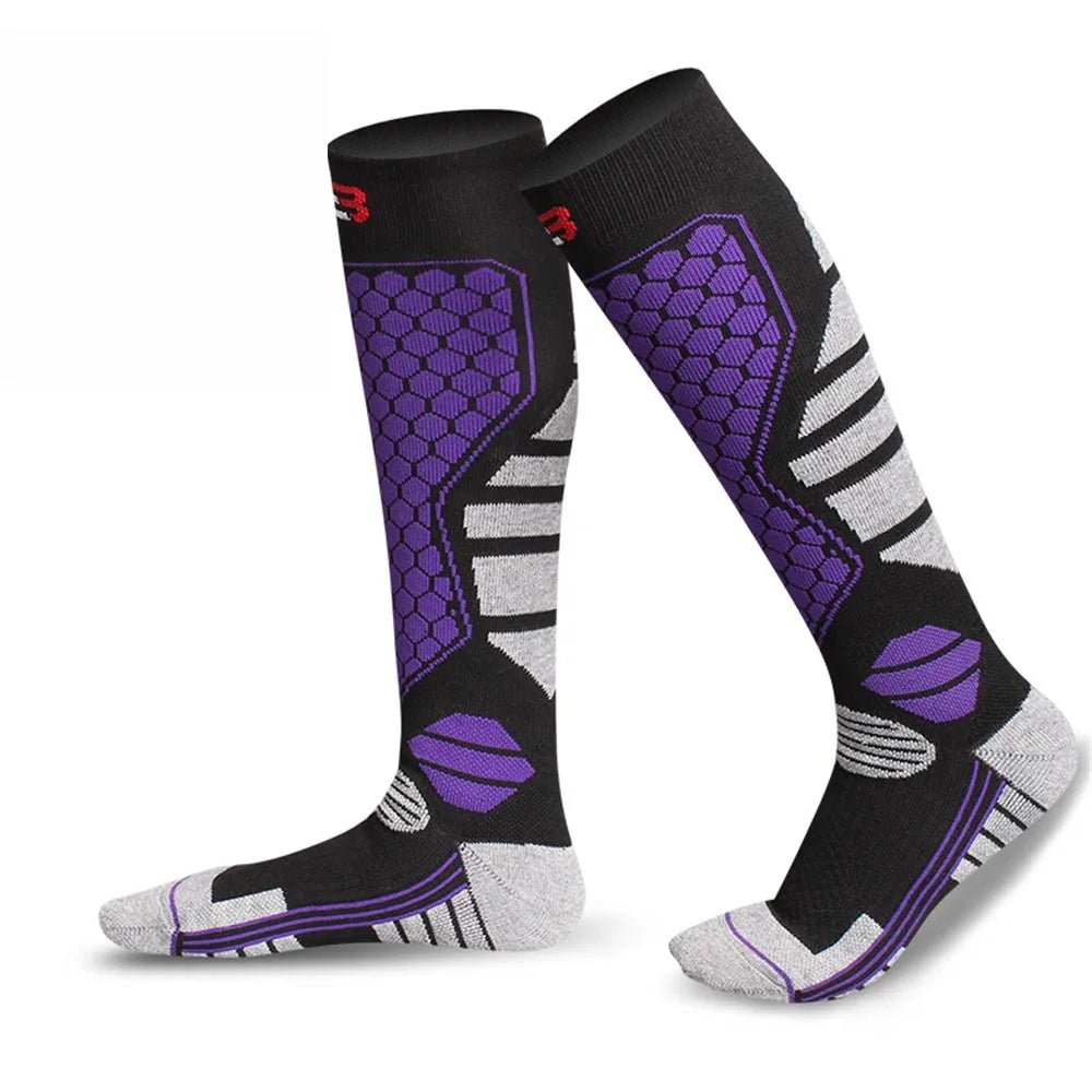 HEATFLEX SKI Premium termiczne skarpety z pogrubioną kompresją i ciepłem do kolan