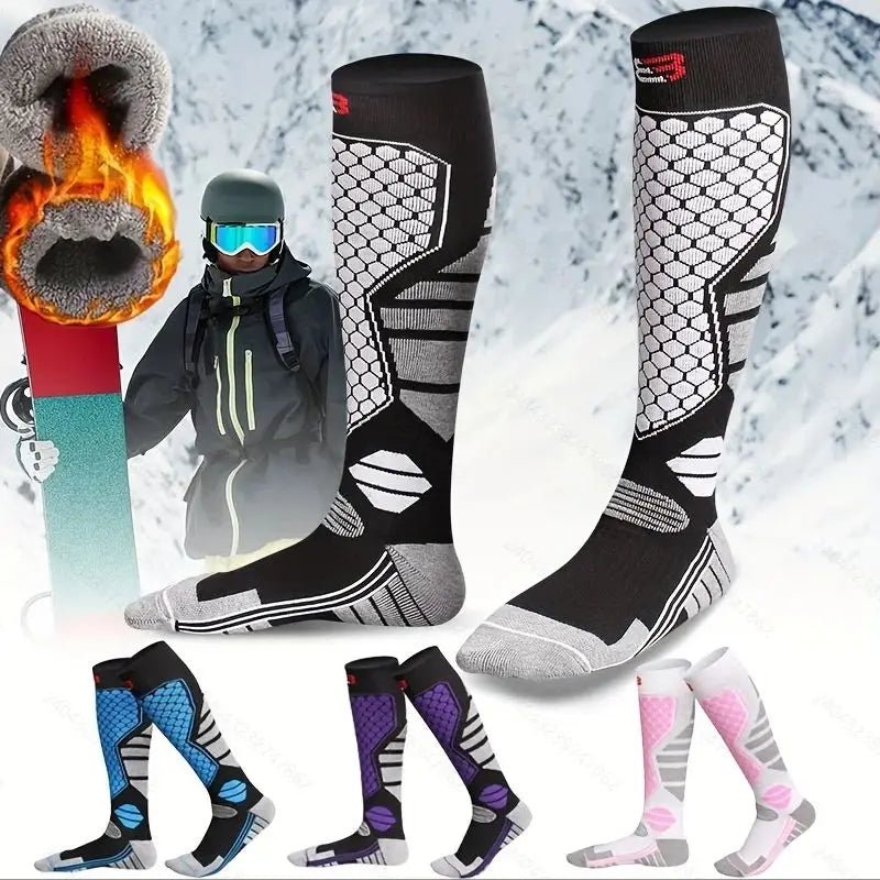HEATFLEX SKI Premium termiczne skarpety z pogrubioną kompresją i ciepłem do kolan