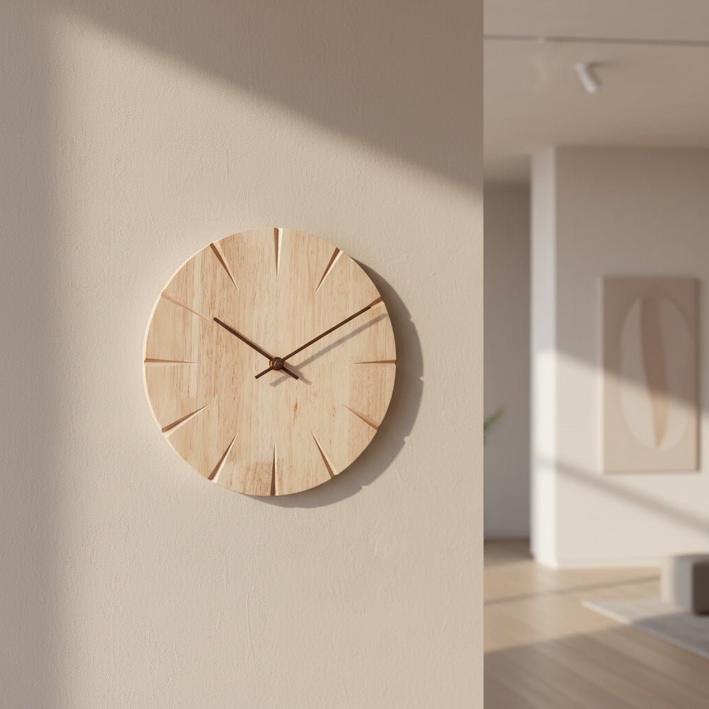 Heritagewood Massivholz-Uhr mit Pendelbewegung