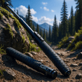 AscendPole Ultraleichter Trekkingstock mit automatischem Ausklappmechanismus