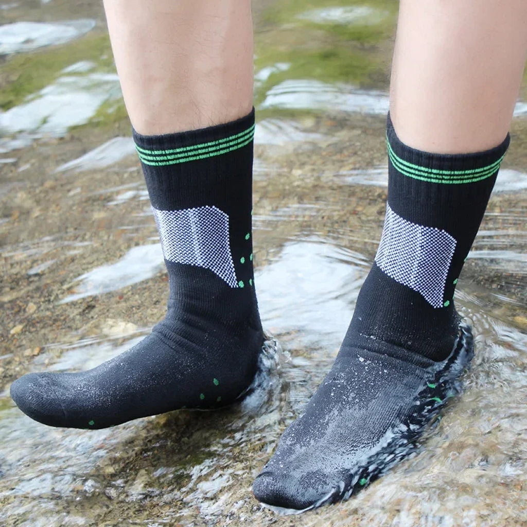 Chaussettes étanches avec membrane respirante à trois couches et doublure en polaire