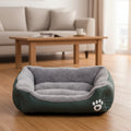 CalmPaws Luxurious Cotton Dog Bed For Anxious Dogs Stress Reduced Sleep