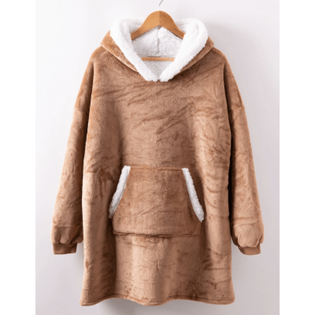 CozyNest Fleece Hettekåpepledd for Ultimat Komfort og Varme på Koselige Kvelder
