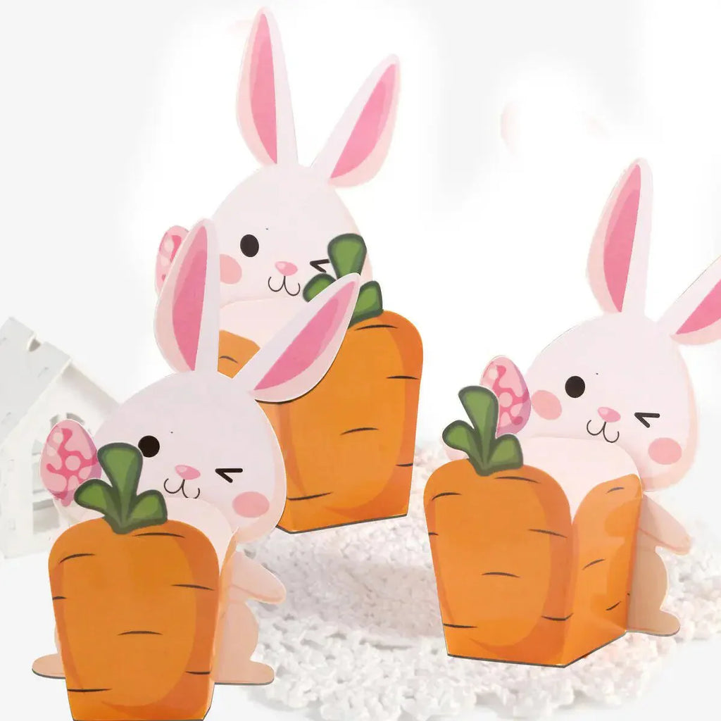 Scatole a forma di coniglio HOPPYCONE per dolcetti di carota di Pasqua