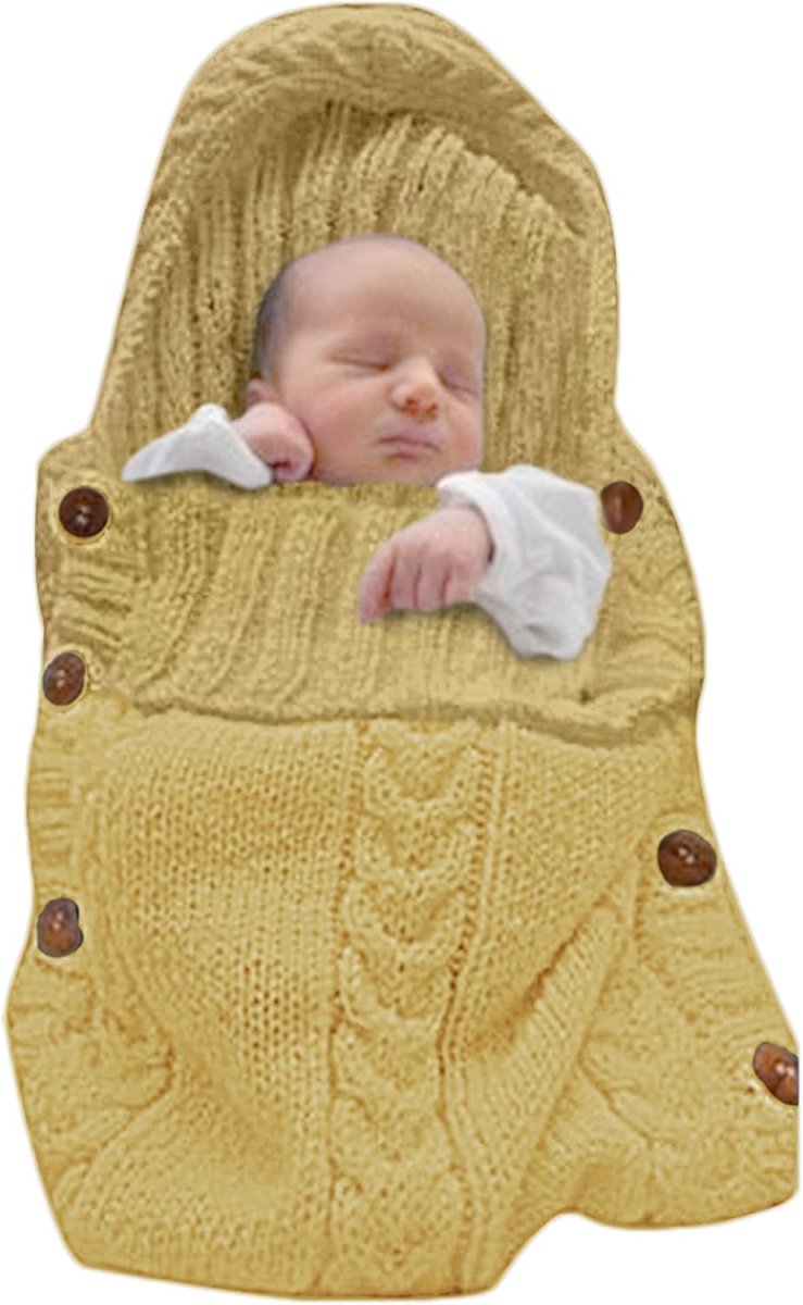 Hugnest Babytragetuch in Beige für Neugeborenenkomfort und Wärme