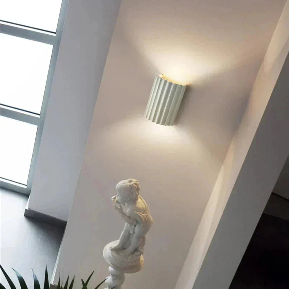 LumaNova Resin Wall Light for Modern Living Spaces