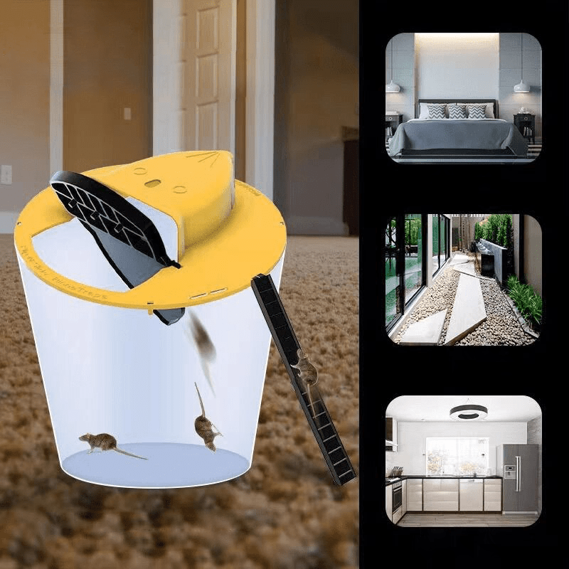 Trappola a Secchio ECOCATCH con Coperchio per Rilascio Sicuro di Più Topi
