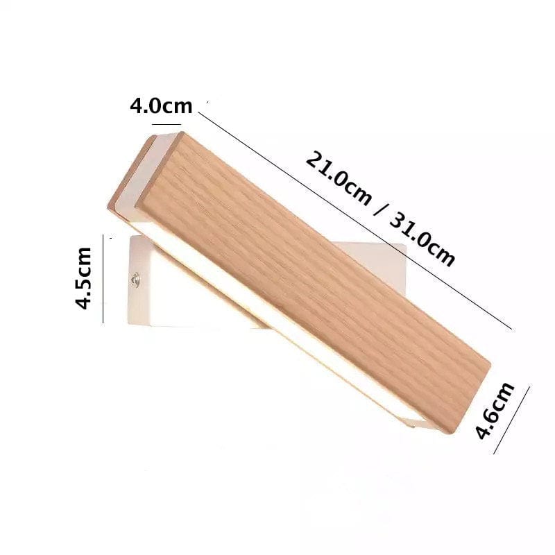 AstraWood Ask Roterbar Nattbord LED Vegglampe Dimmbar