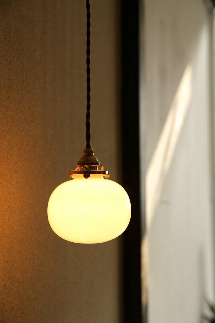 Aurora Glass Vintage Kulependellampe med LED-pære