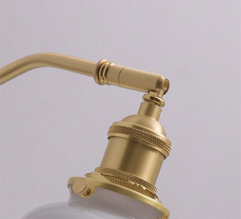 Astrael Vintage Keramisk LED Vegglampe med Valnøttre