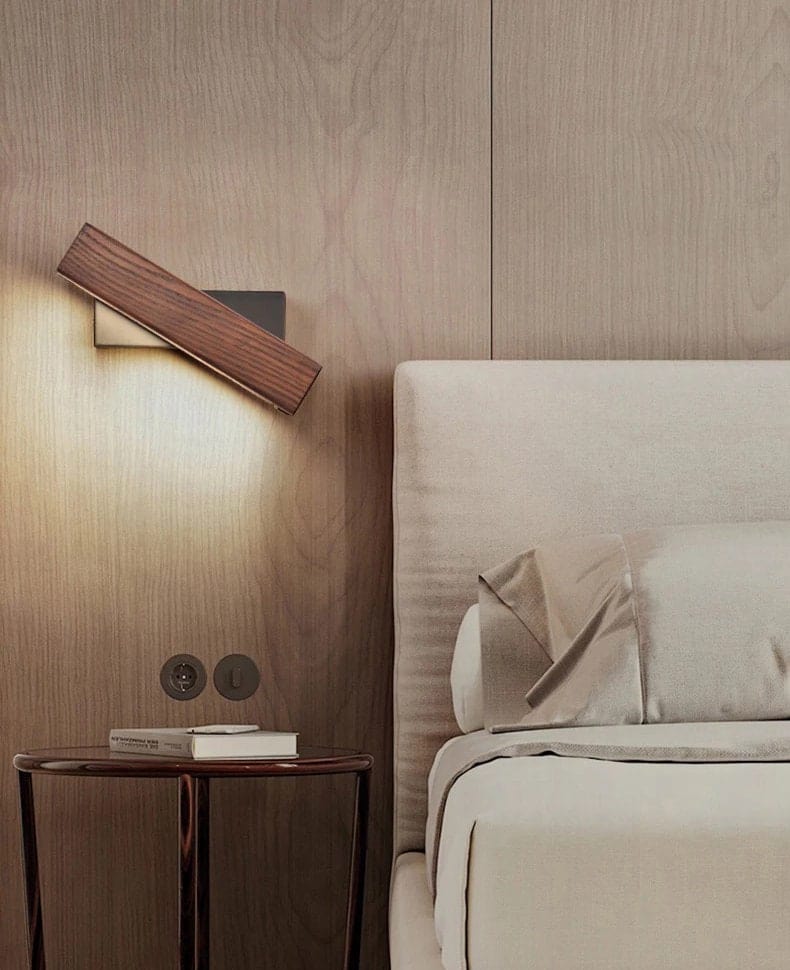 AstraWood Ask Roterbar Nattbord LED Vegglampe Dimmbar
