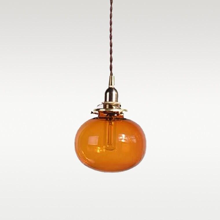 Aurora Glass Vintage Kulependellampe med LED-pære
