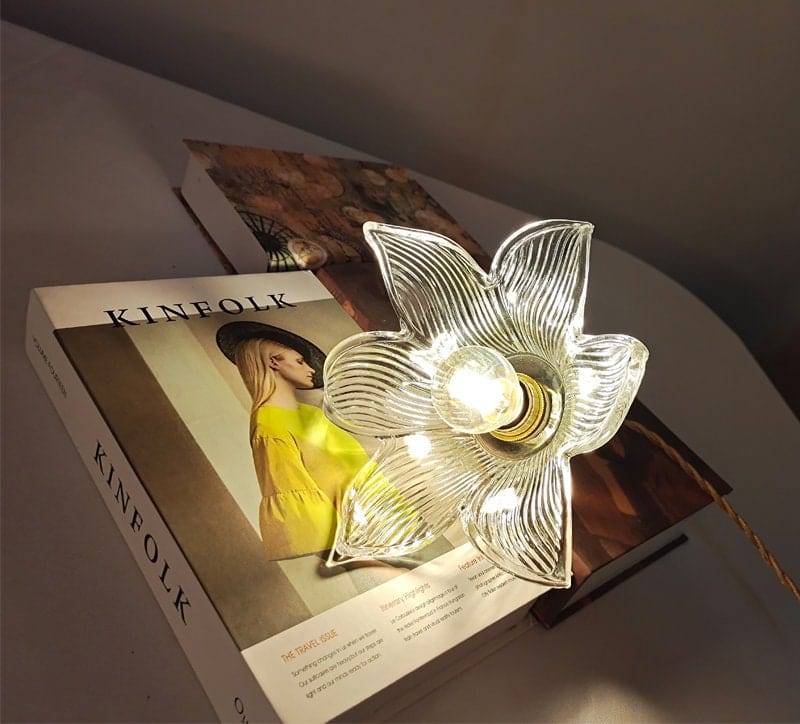 Suspension Vesper en Verre Lily | Lumière Vintage Art Nouveau Avec Ampoule Incluse