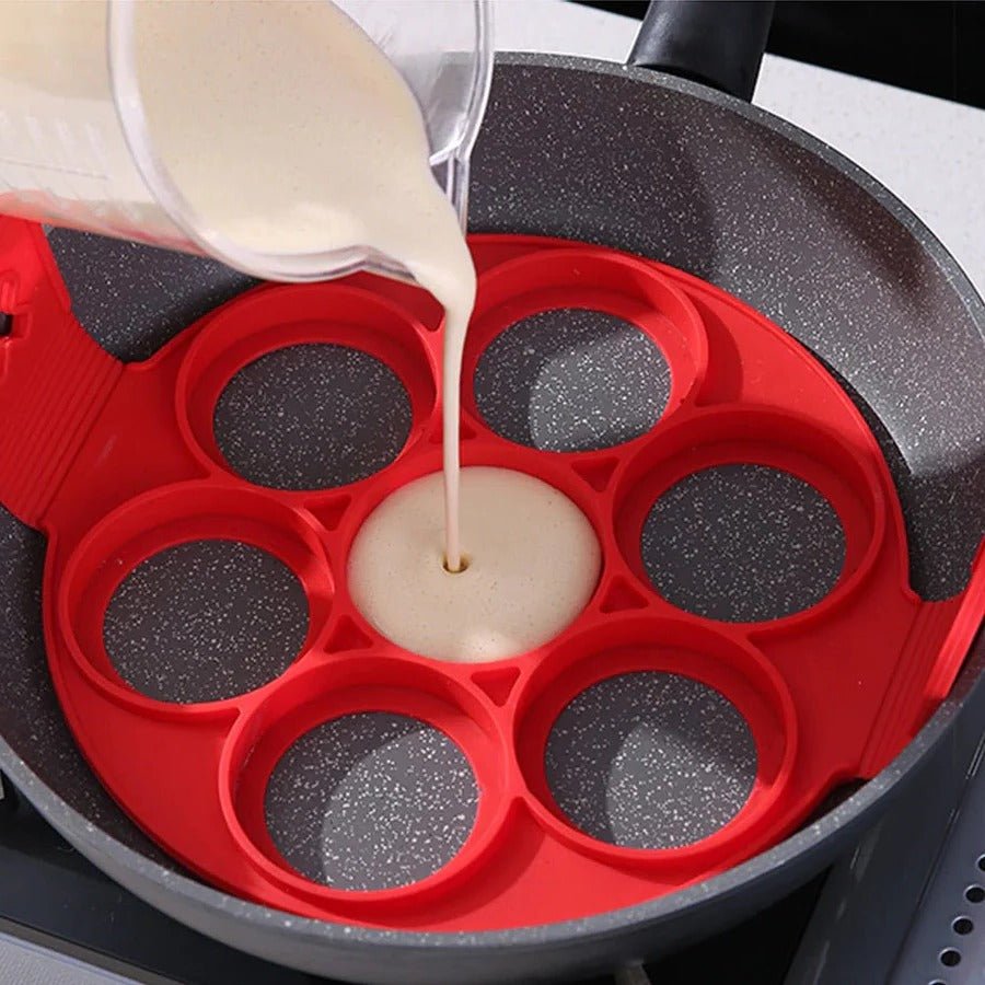 FLIPTARA Delt Nonstick Pandekagegrillplade til Nem Vendning