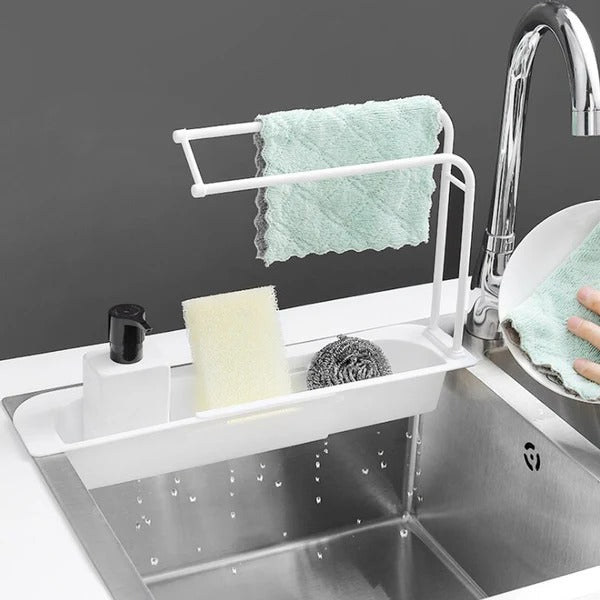 Organizzatore Regolabile per Lavello Flexisink per Uso Quotidiano in Cucina
